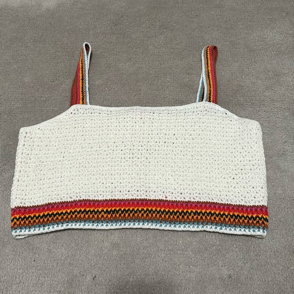Marine layer crochet crop top